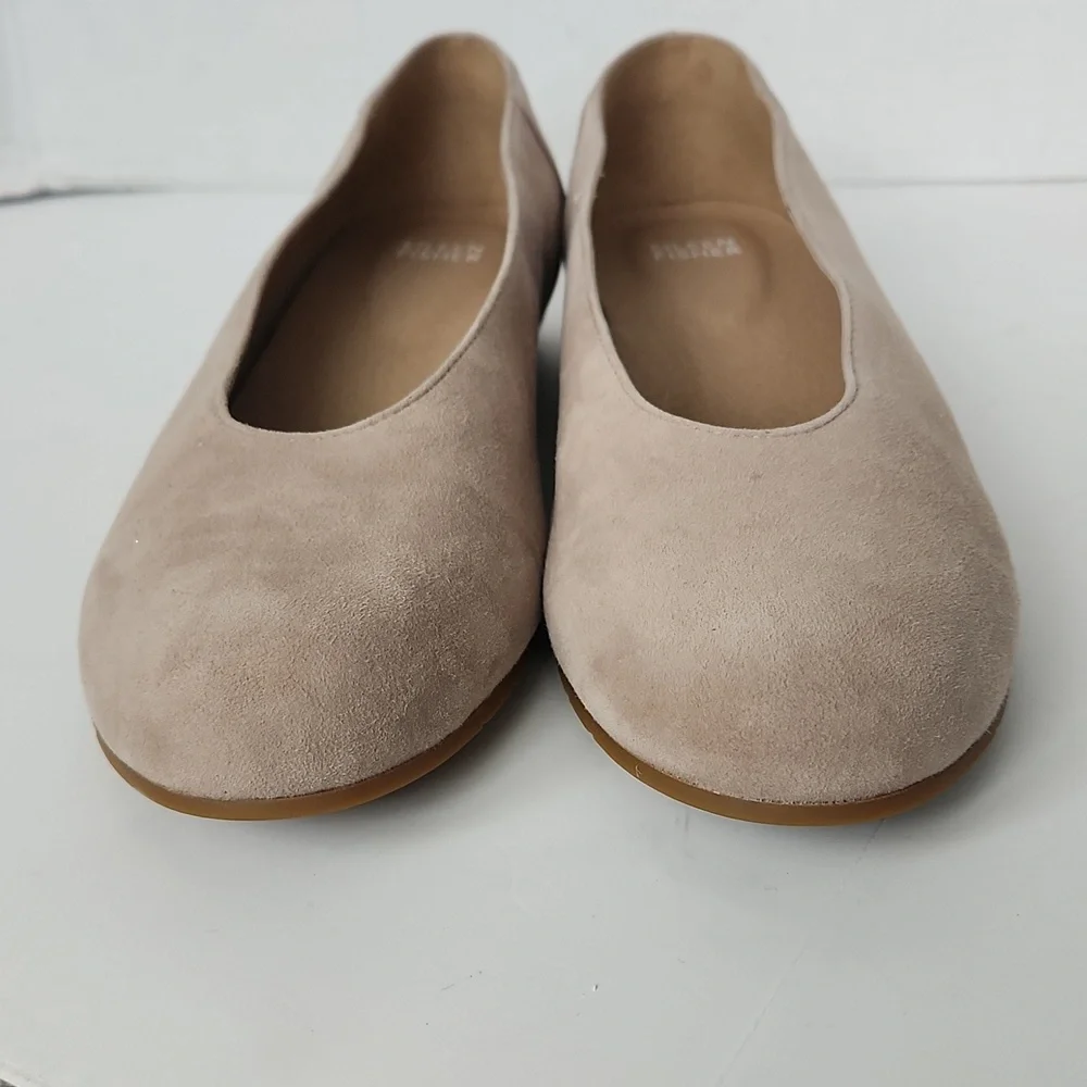 Eileen Fisher Women's Una 2 Flat Earth Nubuck Ballet Flats Size 9 NWOT - Picture 5 of 11